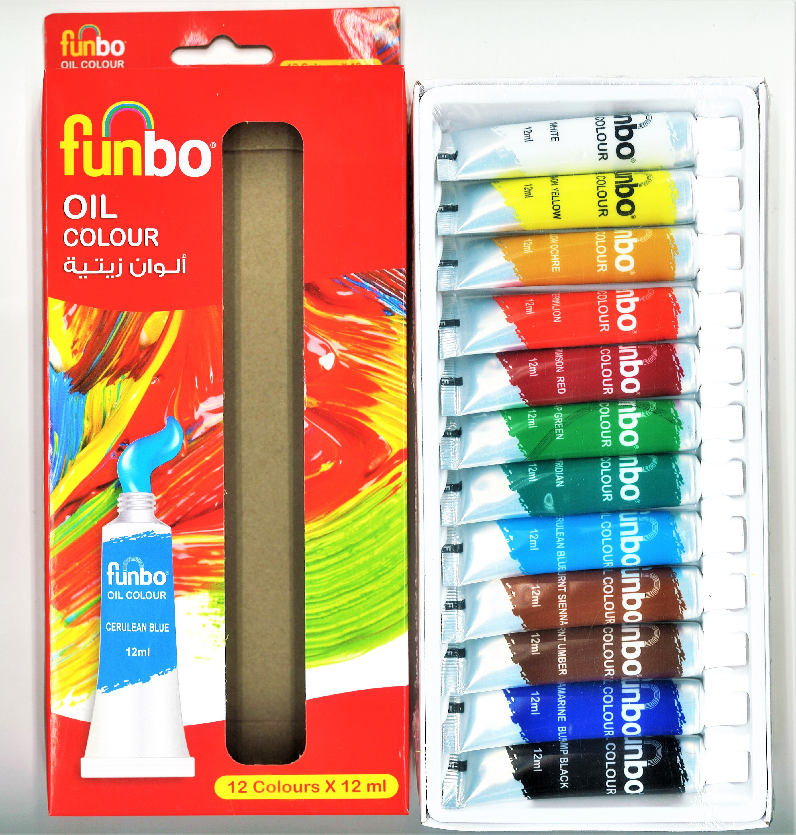 Buy Funbo Oil Color 12 Piece Set Online | Carrefour UAE