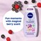 NIVEA Kids 2-In-1 Shower And Shampoo Sparkle Berry Scent Purple 250ml