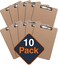 Lavish Office Solutions Direct! ECO Friendly Hardboard Clipboard, Low Profile Clip Standard A4 Letter Size Pack of 10