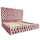 In House Valencia Velvet Bed Frame - Queen - 200x140 cm - Light Pink