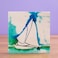 Biggdesign Coasters, Sailing Design, Limbra Natural Stone, 10x10 cm, Cork Bottom Sole