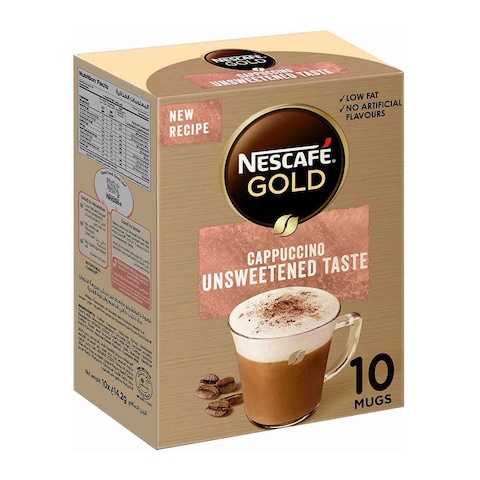 Nescafe Gold Cappuccino Unsweetened 14.2g&times; 10