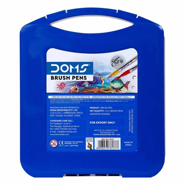 DOMS BRUSH PENS 12 IN DISPLAY BOX