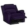In House Velvet Rocking Recliner Chair - Dark Purple - AB02