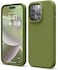 elago Liquid Silicone for iPhone 14 Pro case cover Full Body Protection, Shockproof, Slim, Anti-Scratch Soft Microfiber Lining - Cedar Green