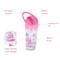 Eazy Kids 6 &amp; 4 Convertible Bento Lunch Box w/ 550ml Double Wall Water Bottle and Spoon Fork Set - Glitter Pink