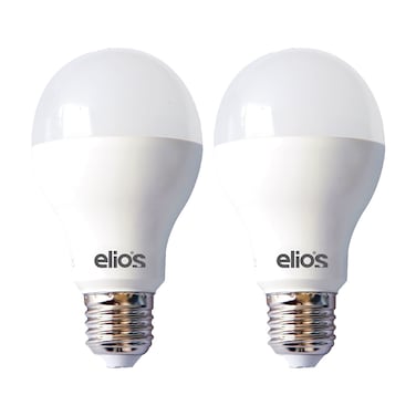 لمبة إليوس ليد اي 27 - 15 واط - اضاءة بيضاء - 2 لمبة