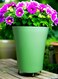 Vsell Stylish Green Plastic Flower Pot - Durable and Lightweight-Medium