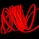 Red 2 M 12V LED Light Glow EL Wire String Strip Rope Tube Car Interior Decoration