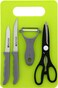 Royalford Vegetable Peeler Food Scissor Cutting Board And Knife Kitchen Gadget 5-Piece Set