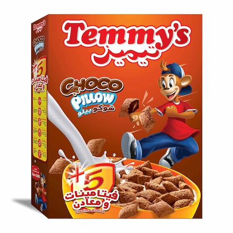 Temmy&#39;s Choco Pillow Cereal box - 120 grams