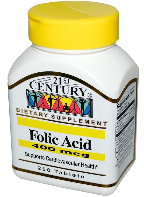 21st Century Folic Acid 400mcg 250 Tablets