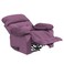 إن هاوس كرسي استرخاء هزاز ودوار منجد بالمخمل - بنفسجي فاتح - NZ60