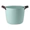 MyChoice Straw Weaving Pattern Round Storage Basket Blue 17L