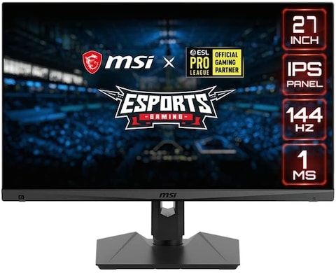 MSI Optix MAG274R eSports Gaming - 27&quot; Full HD 1920 x 1080 1ms, 144Hz Refresh Rate, Night Vision, AMD FreeSync Anti-Glare Frameless Design with Adjustable Stand - Black