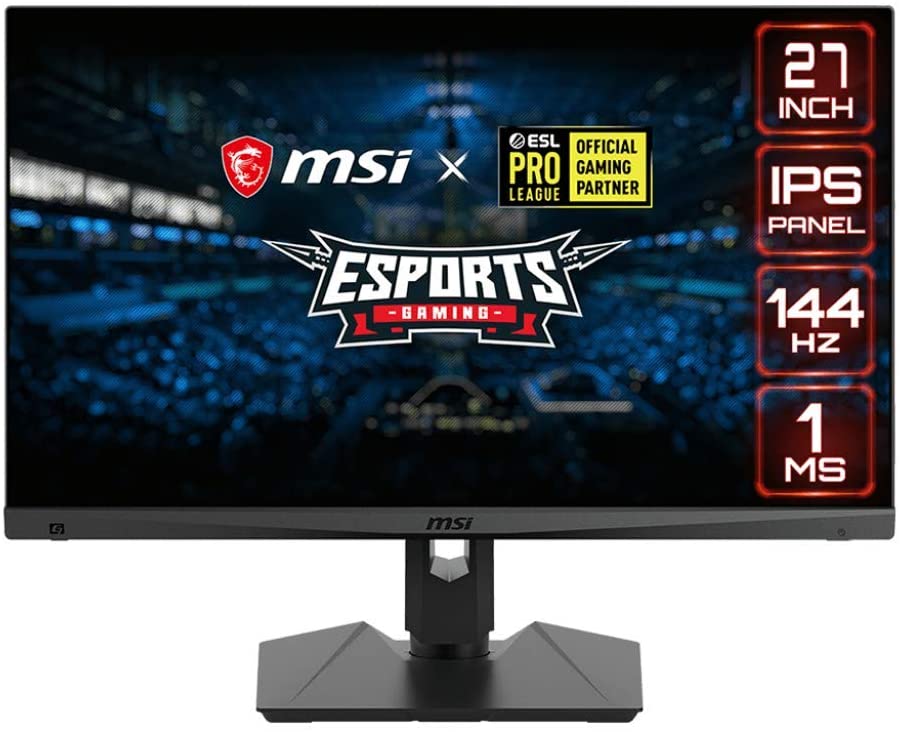 MSI Optix MAG274R eSports Gaming - 27&quot; Full HD 1920 x 1080 1ms, 144Hz Refresh Rate, Night Vision, AMD FreeSync Anti-Glare Frameless Design with Adjustable Stand - Black