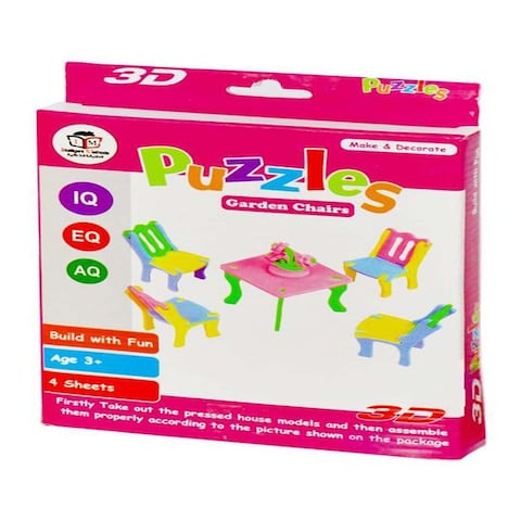 3D Wooden Puzzle - Lounge Shape