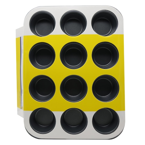 12 CUP MUFFIN PAN WITH HOOK+