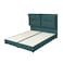 In House Le&oacute;n Velvet Bed Frame - Single - 200x90 cm - Turquoise
