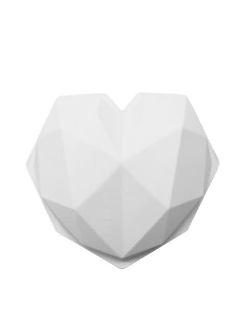 Generic 3D Bubbles Cloud Love Heart Shaped Mould White 7.87X7.87X1.97Inch