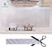 Kitchen Backsplash Wallpaper Stickers, Kitchen Stickers Self Adhesive Kitchen Aluminum Foil Stickers Oil Proof Waterproof Kitchen Stove Sticker 15.6 X117Inch