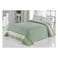Villa Paris Premium Jacquard Bed Cover Turkish Cotton Blanket Organic Throw Bed Spread For Double/King Size Bed 200X220cm - Green