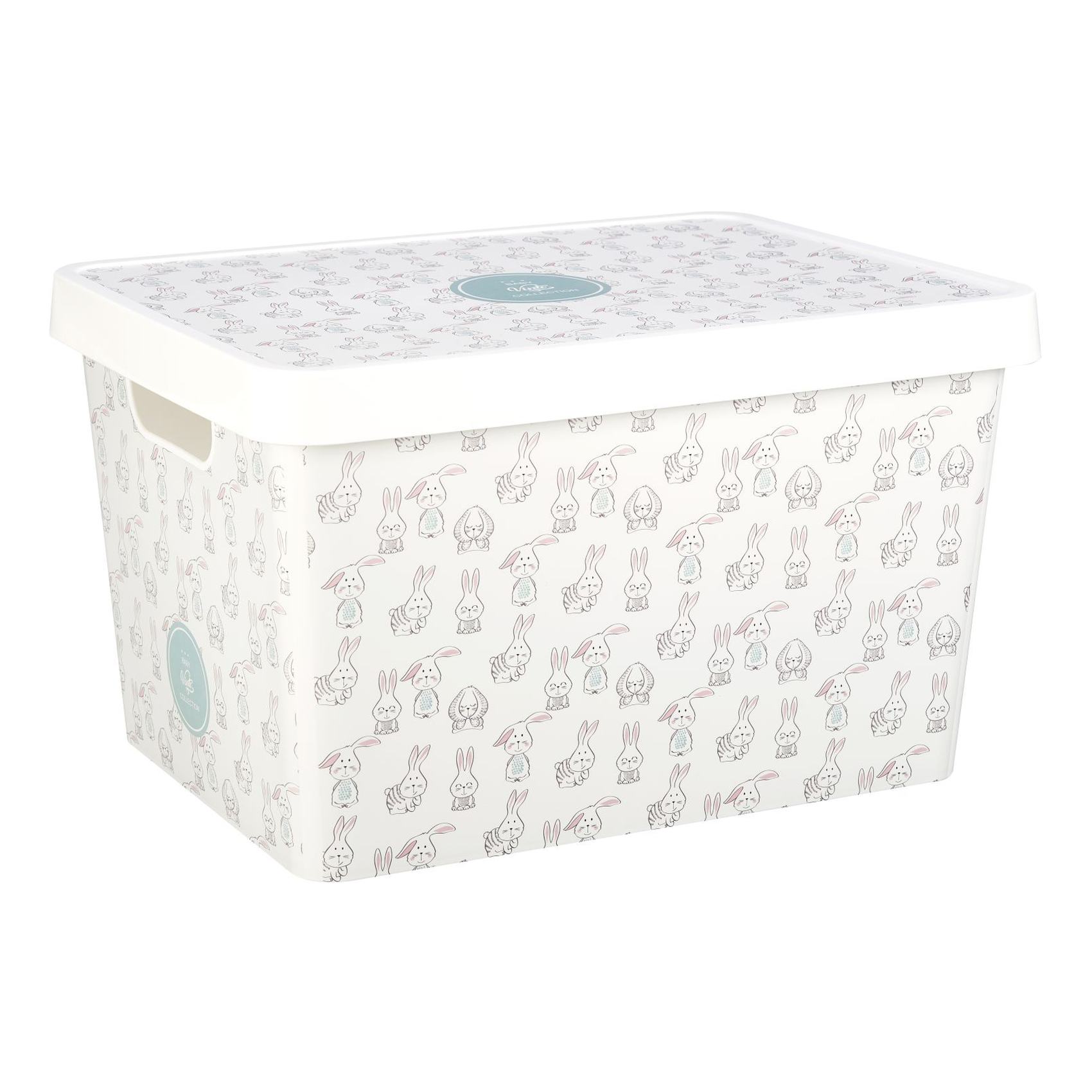 Vinto Collection Baby Storage Box With Lid White 17L