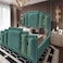 In House Paris Velvet Bed Frame - Queen - 200x140 cm - Turquoise