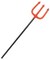 Devil Trident Red &amp; Black 3 Pieces 110cm / 43in
