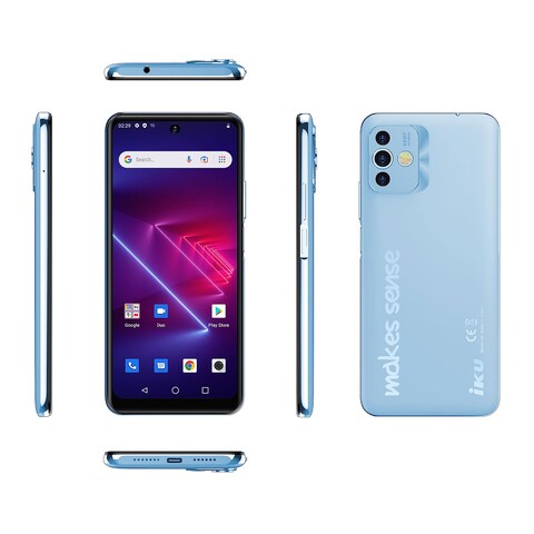 IKU X9 - 6.8-inch 128GB/8GB Dual SIM 4G Smartphone - Blue