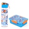 Eazy Kids Lunch Box and Tritan Water Bottle w/ Spray, Soccer  - Blue, 750ml