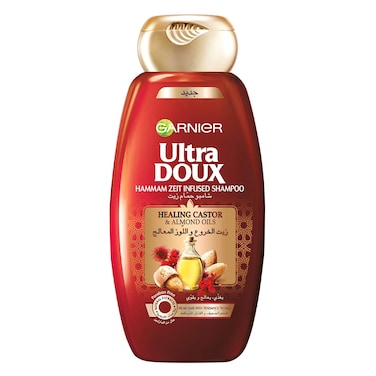 Garnier Ultra Doux Healing Castor And Almond Oils Hammam Zeit Infused Shampoo 400ml