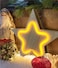 Wooden Festive Season Star Neon Light 20X20cm
