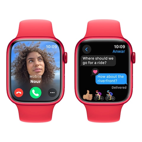 Apple Watch Series 9 GPS 41mm Red Aluminium Red Sport Band Small/Medium