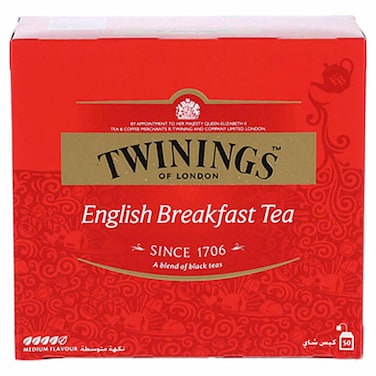 شاي توينينجز إنجليش بريكفاست - 50 فتلة