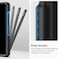 Spigen Slim Armor Pro Pen Edition [Hinge Coverage] designed for Samsung Galaxy Z Fold 4 case cover (2022) - Black (S-Pen NOT included)