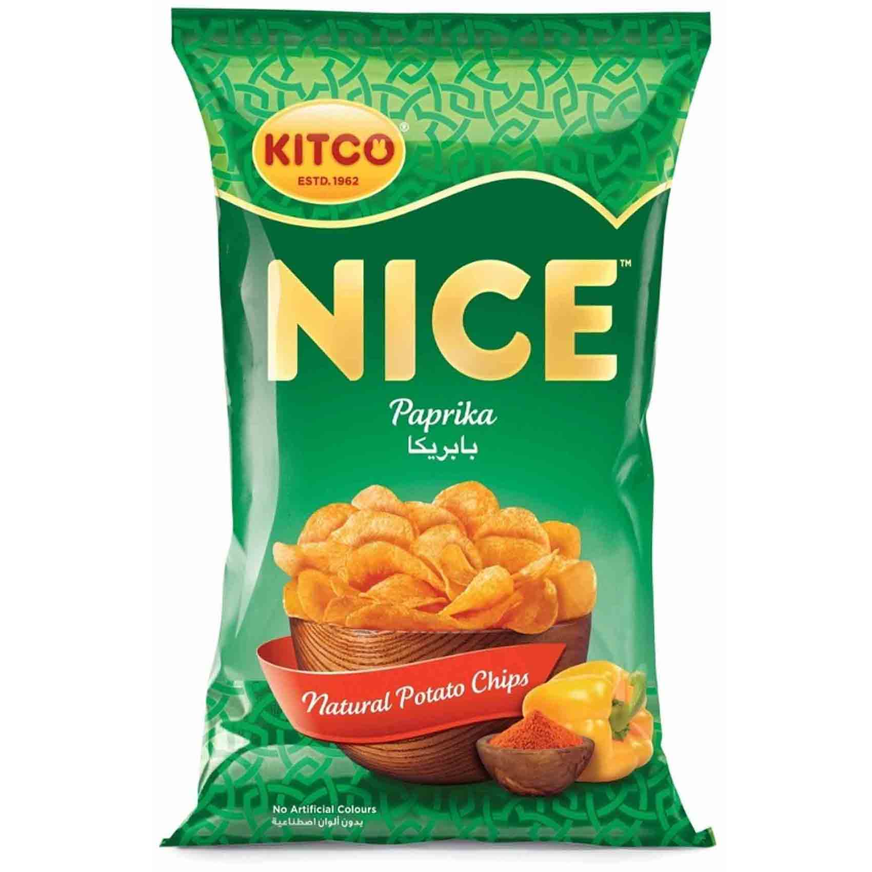 Kitco Nice Potato Chips Paprika Flavor 170 Gram