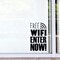 Pulse Vinyl Free Wifi Business Sign - 16&quot; X 10&quot; - Decoration Vinyl Stickers - Window Sign Vinyl Decals