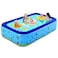 HEXAR&reg; Inflatable Swimming Pool Kiddie Pool Large Size Blow Up Swimming Pool for Family Adults Kids Toddler Giant Rectangle Lounge Blowup Pool for Indoor Outdoor Backyard Ground (210 X 150 X 60 CM)