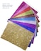 Generic 10 Pieces Self-Adhesive Sticky Glitter Art Foam Gum Papers School Educational Creative Art Stationary