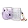O Ozone Transparent Hard Camera Case For Fujifilm Instax Mini 11 Instant Camera Cover With Adjustable Strap [ Case Designed For Instax Mini 11 Case ] - Crystal Clear