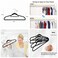 80-Piece Velvet Hanger, Non-Slip Hanger Space-Saving Hanger, Suit Hangers, Flat Design with 360&deg; Swivel Hook for Space Adaptive