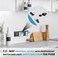 MODI Travel Adapter with switch and light 13A, Worldwide All One Universal Power Wall Charger AC Power Plug Adapter with Charging (White)