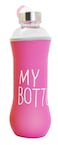 CUISINE ART BOROSILICATE GLASS WATER BOTTLE 500ML, PINK Q-BTL-50