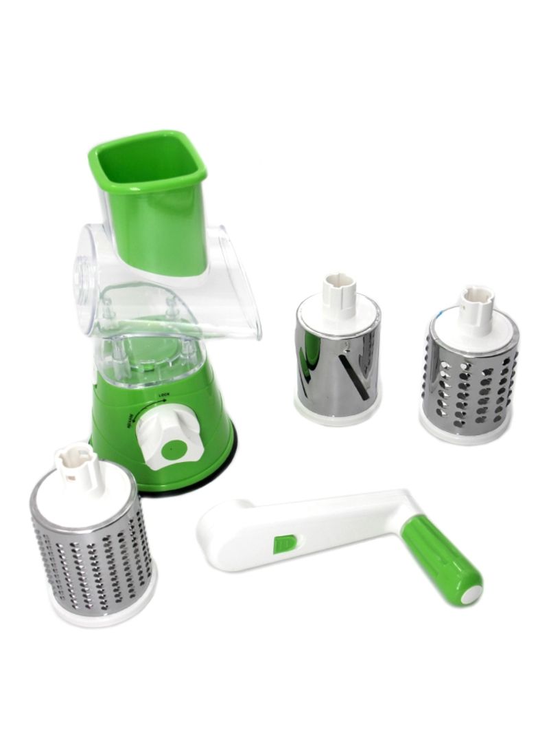 Generic Tabletop Drum Grater White/Green/Silver