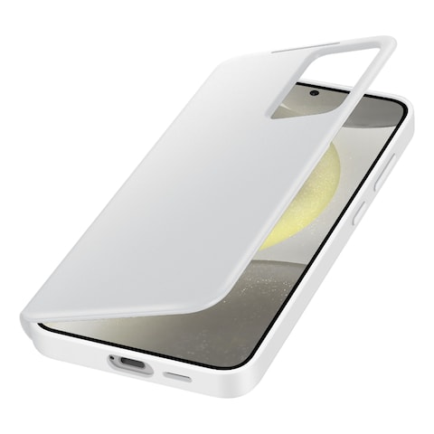 Samsung Smart View Wallet Case Cover for Galaxy S24+ White