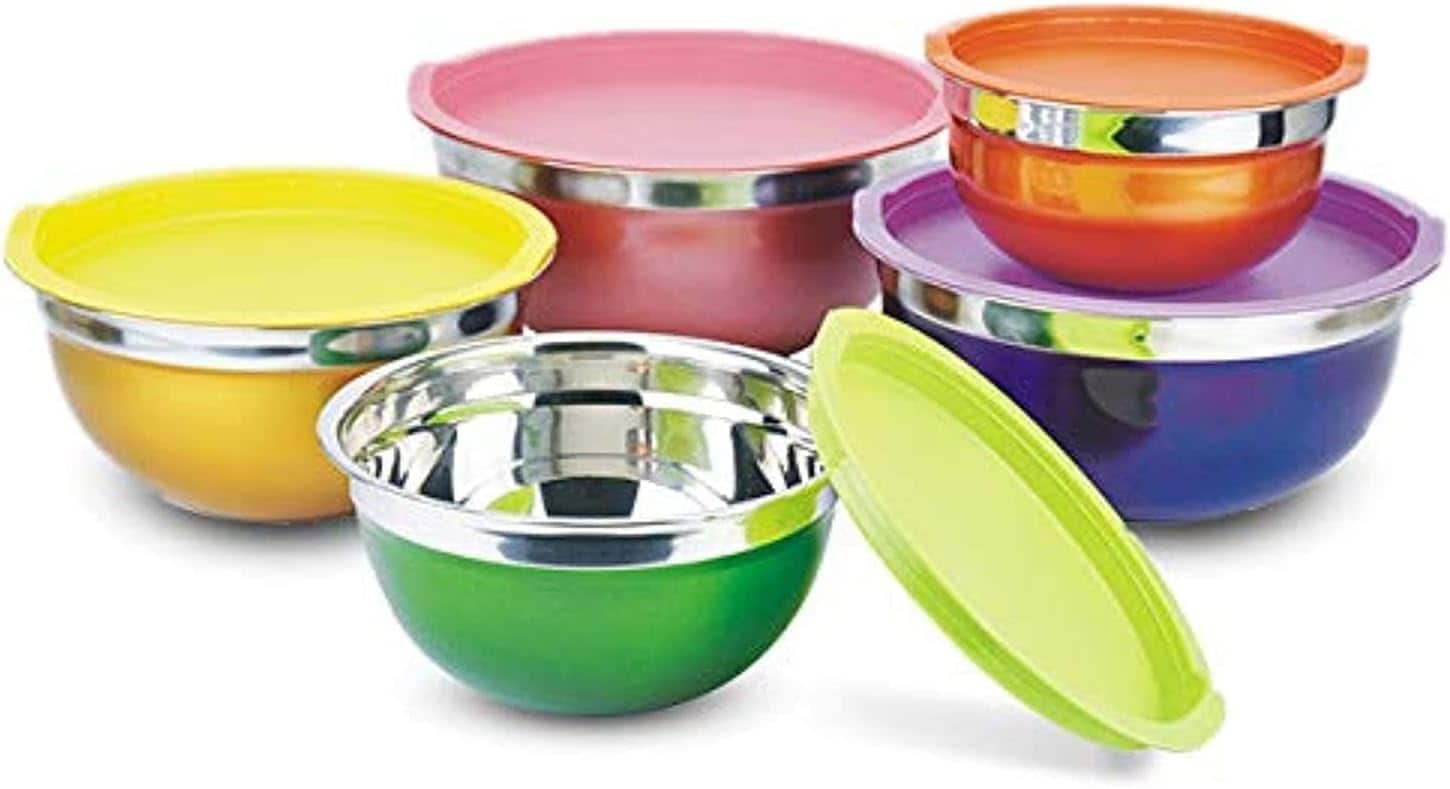 Buy Generic Mixing Bowls With Airtight Lids, Salad Bowls Set, 5 Colors ...