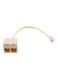 Generic Telephone Line 2-Way Splitter Adapter Cable, Beige