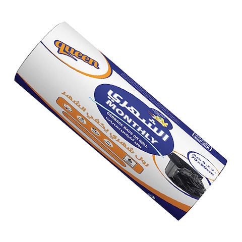 Queen Garbage Bags Roll - 90 x 70 Cm - 31 Bags