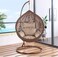 Vital Outdoor Comfortable Swing Chair Nordic Home Balcony Hanging Basket Wicker Chair Swing Leisure Bird's Nest Adult Hanging Chair For Terrace Balcony Garden (Brown)